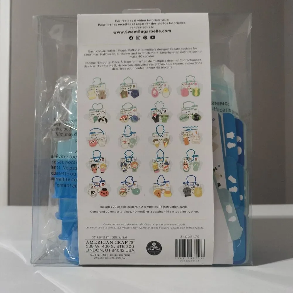 Sweet Sugarbelle Cookie Cutter Shape Shifters 74 Piece Set